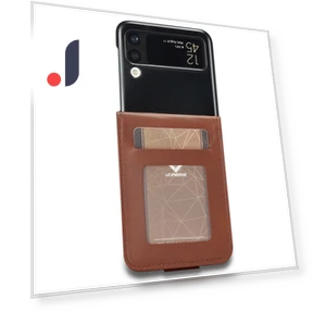 Textured PU Leather Folding Phone Case Stand Card Holder Protective Cover — Flip Cases, Smartwatch 2025