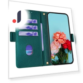 Wallet Case RFID Blocking PU Leather Phone Cover with Straps — Flip Cases, Smartwatch 2025
