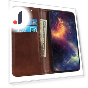 Wallet Case Split Leather Magnetic Closing Phone Cover — Flip Cases, Smartwatch 2025
