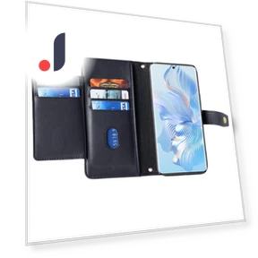 Zipper Pocket PU Leather Crossbody Phone Case — Basic Cases, Samrtwatch Bands Straps