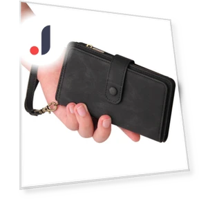 Zipper Wallet Case with 15 Card Slots and Strap — Basic Cases, Smartwatch 2025