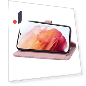 Zipper Wallet Case with Strap Flower Imprint — Flip Cases, Smartwatch 2025