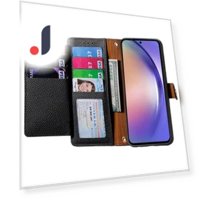 Zipper Wallet PU Leather Phone Cover with Hand Strap — Bumpers, Smartwatch 2025