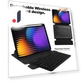 360-Degree Rotary Stand Tablet Cover with Keyboard — Keyboard Cases, Smartwatch 2025