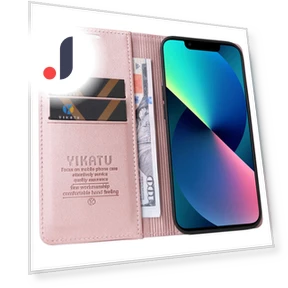 Anti-shock PU Leather Wallet Case Stand with Magnetic Closure — Flip Cases, Smartwatch 2025