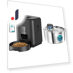 Automatic Rechargeable Pet Feeder with Water Fountain — Feeders, The Romantics