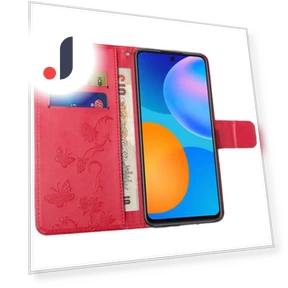 Butterfly Flower Imprinted PU Leather Phone Case Wallet Stand — Phone Accessories, Smartwatch 2025