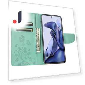 Butterfly Flower Imprinting Wallet Flip Case — Flip Cases, Smartwatch 2025
