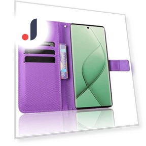 Diamond Texture PU Leather Folio Phone Cover — Protective Cases, Smartwatch 2025