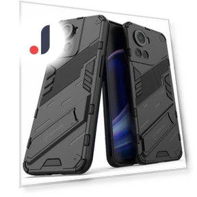 Dual-Layer TPU+PC Combination Shock Absorption Cover with Kickstand — Protective Cases, Smartwatch 2025