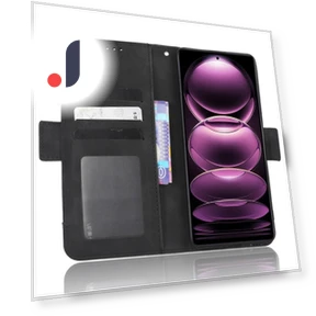 Dual Magnetic Clasp Phone Cover with Viewing Stand and Multiple Card Slots — Phone Accessories, Smartwatch 2025