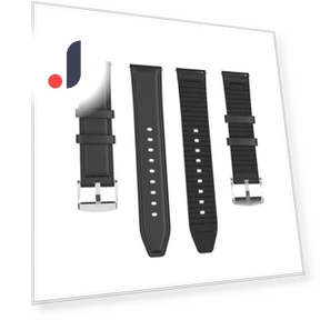 Genuine Leather Surface+Silicone Smart Watch Band Strap — Bands, Smartwatch 2025