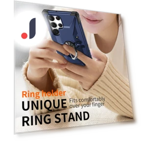 Hybrid Phone Cover with Ring Holder Kickstand — Phone Accessories, Smartwatch 2025