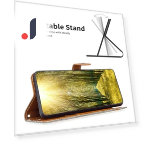 Jeans Cloth Texture Leather Wallet Mobile Cover with Stand — Phone Accessories, Smartwatch 2025