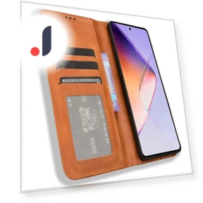 Leather Case Magnetic Closing Wallet Phone Cover — Flip Cases, Smartwatch 2025