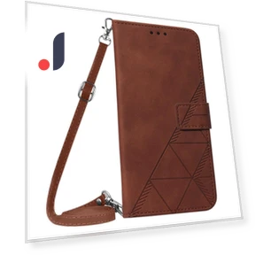 Leather Case with Shoulder Strap Wallet Stand — Phone Accessories, Smartwatch 2025