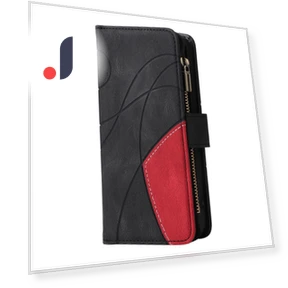 Leather Case with Strap Zipper 9 Card Slot Phone Cover Stand — Basic Cases, Smartwatch 2025