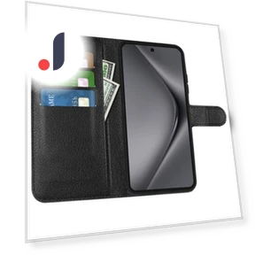 Litchi Texture Leather Stand Flip Cover — Phone Accessories, Smartwatch 2025