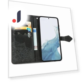 Mandala Pattern Embossed PU Wallet Folio Case Stand — Phone Accessories, Smartwatch 2025