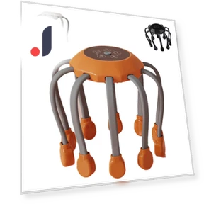 Octopus with 20 Tentacles, Head Massager — Back Relief Solutions, Clothing kaleidoscope