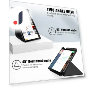 Origami Stand Leather Tablet Case — Keyboard Cases, Smartwatch 2025