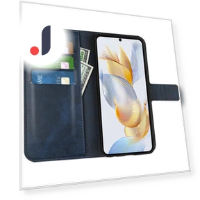 Phone Shell Calf Texture Leather Cover Stand Wallet Case — Smartwatch Protectors, Smartwatch 2025