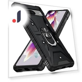 Protective Case Combo TPU+PC with Ring Holder and Stand — Phone Accessories, Smartwatch 2025