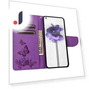 PU Leather Butterflies Flower Pattern Imprinting Phone Cover — Basic Cases, Smartwatch 2025