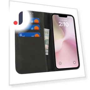PU Leather Calf Textured Magnetic Closing Smart Phone Cover — Flip Cases, Samrtwatch Bands Straps