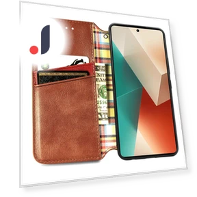 PU Leather Case Rhombus Imprint Wallet Stand Phone Cover — Phone Accessories, Smartwatch 2025