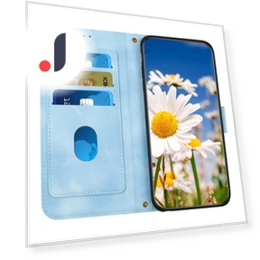 PU Leather Flower Pattern Wallet Style Flip Phone Cover — Flip Cases, Smartwatch 2025