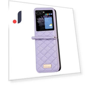 PU Leather+PC Case Imprinted Rhombus Pattern Phone Cover — Bumpers, Smartwatch 2025
