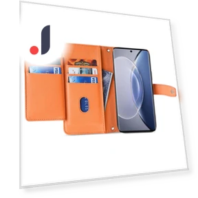 PU Leather Stand Case with Zipper Pocket — Phone Accessories, Smartwatch 2025