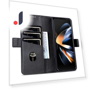 PU Leather Wallet Case Flip Folio Stand Phone Cover — Flip Cases, Smartwatch 2025