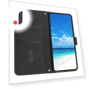Skin-touch Feeling PU Leather Wallet Stand Shell Phone Case with Strap — Phone Accessories, Smartwatch 2025