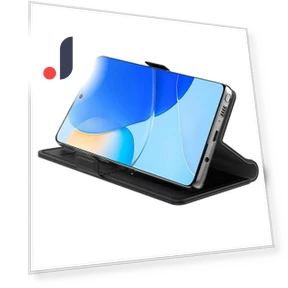 Smart Case Stand Mirror PU Leather Phone Cover with Card Holder — Smartwatch Protectors, Samrtwatch Bands Straps