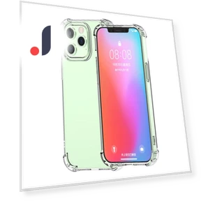 Smart TPU Case Clear Four Corner Reinforcement Phone Guard Cover — Basic Cases, Samrtwatch Bands Straps