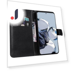 Solid Color Leather Mobile Cover Wallet Stand with Strap — Phone Accessories, Smartwatch 2025