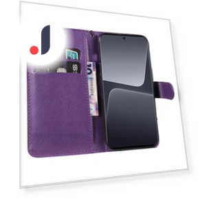 Solid Color Leather Mobile Cover Wallet Stand with Strap — Phone Accessories, Smartwatch 2025