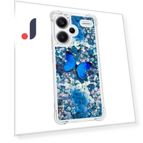 TPU Case with Quicksand and Pattern Printed Blue Butterfly — Basic Cases, Smartwatch 2025