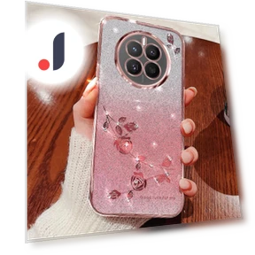 Aesthetic Glitter TPU Phone Cover with Lanyard — Phone Accessories, Smartwatch 2025