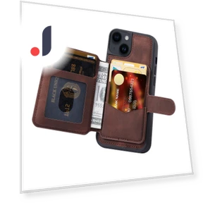 Anti-drop Leather Coated TPU Phone Case with Kickstand — Bumpers, Smartwatch 2025