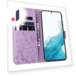 Butterfly Flower Imprinted Wallet Phone Case — Bumpers, Smartwatch 2025