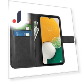 Calf Texture PU Leather Phone Case Wallet with Foldable Stand — Phone Accessories, Smartwatch 2025