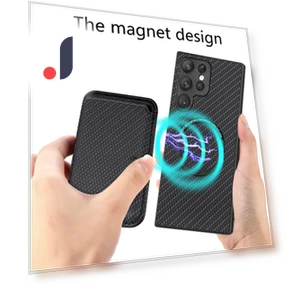 Carbon Fiber Texture 2-in-1 Detachable Phone Case with Card Holder — Basic Cases, Smartwatch 2025