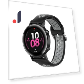 Dual Color Silicone Smart Watch Band — Fitness Bands, Smartwatch 2025