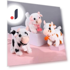 Electric Plush Toy Walking Interactive Cow — Interactive, Beyond Borders Boutique