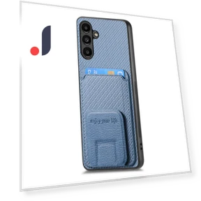 Folding Kickstand Leather Coated TPU Phone Cover — Screen Protectors, Smartwatch 2025