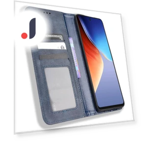 Full Coverage Auto Closing Magnetic Folio Flip Retro PU Leather Wallet Case — Flip Cases, Smartwatch 2025