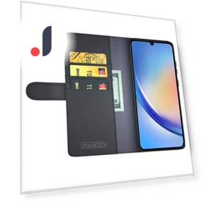 Genuine Split Leather Phone Cover with Wallet Stand — Phone Accessories, Smartwatch 2025